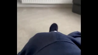 Only a quick play with my cock while the wife is upstairs